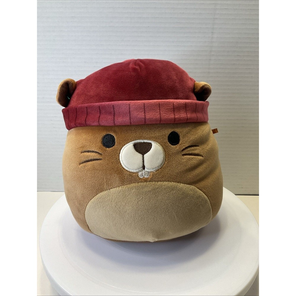 Squishmallow Kellytoy Harvest Squad‎ Chip the Beaver Stuffed Animal Plush Toy 8"